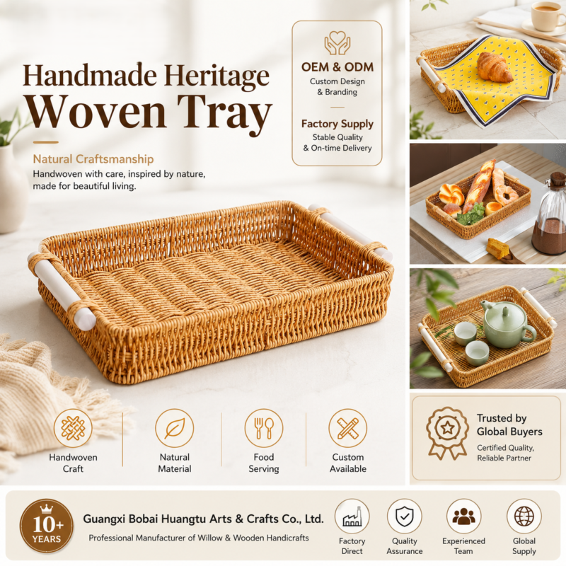 Factory Wholesale Handmade Rattan Basket Custom Natural Wicker Storage Basket OEM ODM Home Decor Supplier