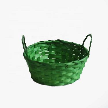 1 Wholesale China Cheap Mini Storage Tray Flower Decorative Basket Bamboo Egg Easter Baskets With Handle Wicker Plastic