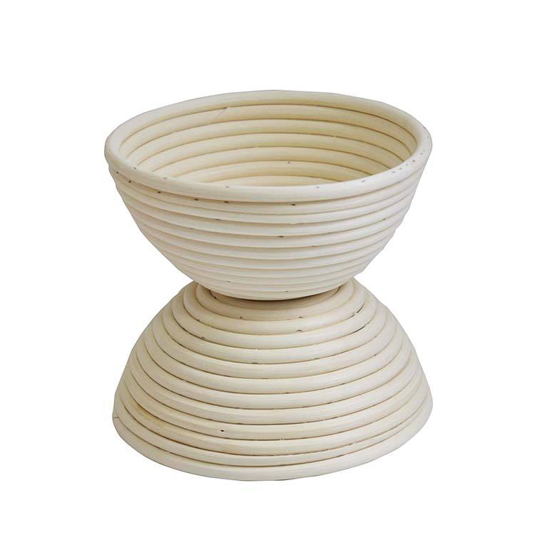 Food Grade Natural Handmade Round Wicker Woven Sourdough Banneton Bread Proofing Storage Baskets for Kitchen Restaurant Display