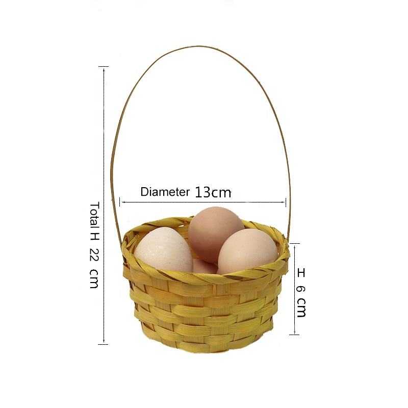 Hot Sale Nature Multi Color Weaving Storage Woven Basket Miniature Vietnam Home Handmade Mini Decorative Bamboo Basket