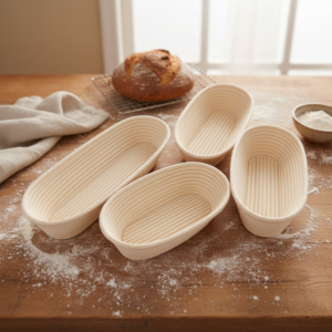French Panera Bread Sourdough Garlic Bread Baking Rattan Eco-Friendly Natural Color Customized Size Proofing Basket Carton CE
