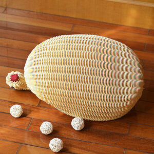 High Quality Wholesale Creative Animal Shapes Design Food Bread Plastic Fruit Rattan Picnic Gift Storage Baskets for Kitchen