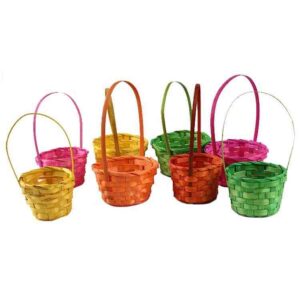 Hot Sale Nature Multi Color Weaving Storage Woven Basket Miniature Vietnam Home Handmade Mini Decorative Bamboo Basket