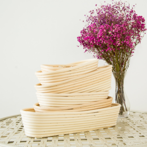 Rattan Bread Proofing Basket Natural Oval Shape Bread Basket for Kitchen