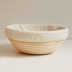 Food Grade Natural Handmade Round Wicker Woven Sourdough Banneton Bread Proofing Storage Baskets for Kitchen Restaurant Display