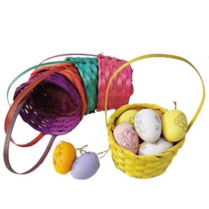 Hot Sale Nature Multi Color Weaving Storage Woven Basket Miniature Vietnam Home Handmade Mini Decorative Bamboo Basket