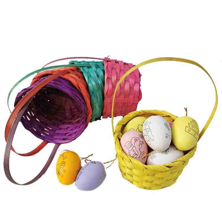 Hot Sale Nature Multi Color Weaving Storage Woven Basket Miniature Vietnam Home Handmade Mini Decorative Bamboo Basket