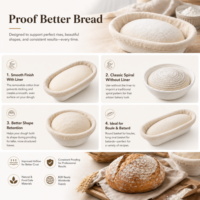 4 Customized OEM Detachable Cotton Lining Food Grade Dough Fermentation Anti Counterfeiting Baking Pastry Tools
