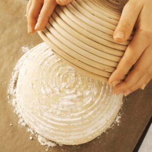 Food Grade Natural Handmade Round Wicker Woven Sourdough Banneton Bread Proofing Storage Baskets for Kitchen Restaurant Display