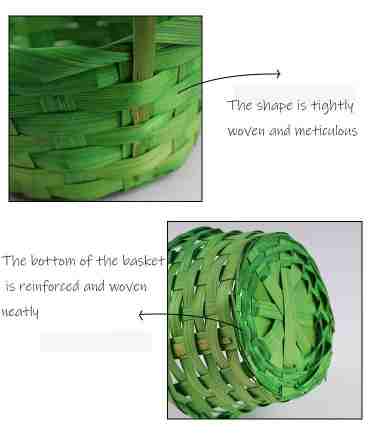 Wholesale China Cheap Mini Storage Tray Flower Decorative Basket Bamboo Egg Easter Baskets With Handle Wicker Plastic